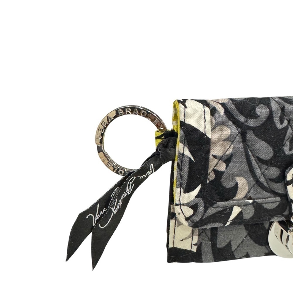 Vera Bradley Baroque Quick Swipe ID Wallet Key Ring Floral - Picture 5 of 10
